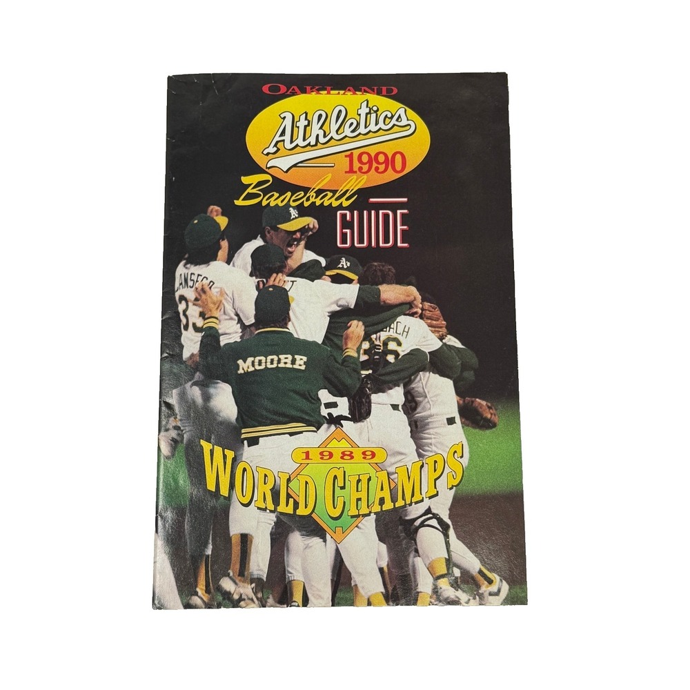 Oakland Athletics 1990 Baseball Guide 1989 World Champs A's Mailer